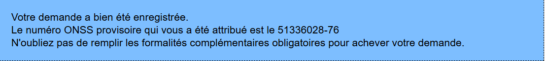 Wide: Confirmation - registration Wide: Confirmation - registration message